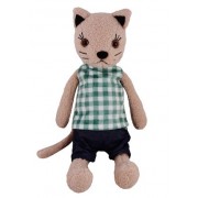 Игрушка мягкая Кот Джон, в одежде, 40 см, микс цветов ( черный, бежевый, коричневый)