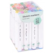 Маркеры для скетчинга MESHU, основные цвета, 36 цветов