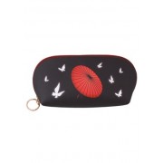 Косметичка Аниме Японский зонтик и бабочки (черная) (PU) (11х23) (ПВХ бокс) (12-07248-615)
