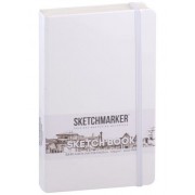 Скетчбук 13*21 80л 'Sketchmarker' белый, нелинованн. 140г/м2, слоновая кость, тв.обл.