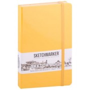 Скетчбук 13*21 80л 'Sketchmarker' оранжевый, нелинованн. 140г/м2, слоновая кость, тв.обл.
