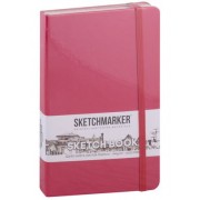 Скетчбук 13*21 80л 'Sketchmarker' фуксия, нелинованн. 140г/м2, слоновая кость, тв.обл.