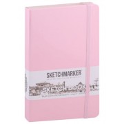 Скетчбук 13*21 80л 'Sketchmarker' розовый, 140г/м2, слоновая кость, тв.обл.