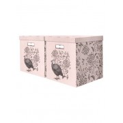 Короб XL 'Botanica' 32*31*35см, кашированный трехслойный гофро картон. Набор 2 шт.