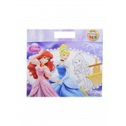 Принцессы. Большая раскраска - цветная подсказка