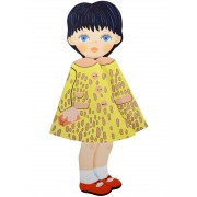 Кукла-книжка Кукла Машенька (желтая)