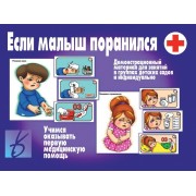 Если малыш поранился. Учимся оказывать первую медицинскую помощь. Демонстрационный материал для занятий в группах детских садов и индивидуально
