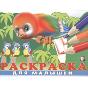 Раскраска для малышей (№ 6) (Попугай)