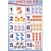 Мини-плакат А4 "Счет до 10"