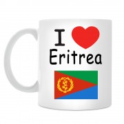 Кружка I love Eritrea (Я люблю Эритрею)