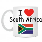 Кружка I love South Africa (Я люблю Южную Африку)