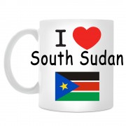Кружка I love South Sudan (Я люблю Южный Судан)