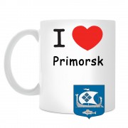 Кружка I love Приморск