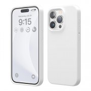 Силиконовый чехол iPhone 15 Pro Белый