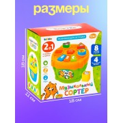 Развивающая игрушка «Музыкальный сортер», звук, цвет МИКС