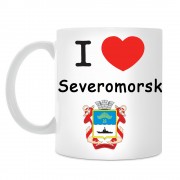 Кружка I love Североморск