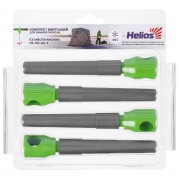 Комплект ввёртышей для зимней палатки Helios (-45), цвет серый/зелёный, 4 шт.