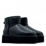 Classic Mini Platform Leather Black (40)
