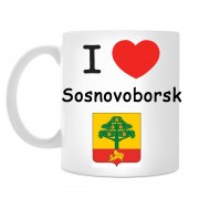 Кружка I love Сосновоборск