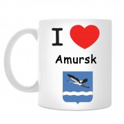 Кружка I love Амурск