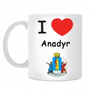 Кружка I love Анадырь