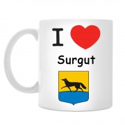 Кружка I love Сургут