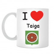 Кружка I love Тайга