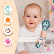 Музыкальная игрушка «Милый мишка», звук, свет, цвет зелёный