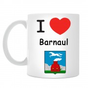 Кружка I love Барнаул