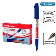 Маркер для доски ErichKrause W-110, 2,0 мм, для письма на досках сухого стирания, чернила на спиртовой основе без ксилола, синий