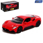 Машина металлическая MASERATI MC20, 1:32, открываются двери, инерция, цвет красный