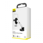 Автомобильный держатель Baseus Simplism gravity car mount holder with suction base Серебристый