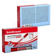 Маркер для доски ErichKrause W-110, 2,0 мм, круглый, красный