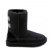 Classic Short Crystal Bow Black (37)