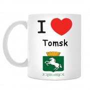 Кружка I love Томск