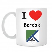 Кружка I love Бердск