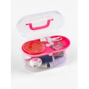 Швейный набор, 33 предмета, в пластиковом контейнере, 12 × 7 × 7,5 см, цвет МИКС