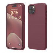 Силиконовый чехол iPhone 13 Бордовый