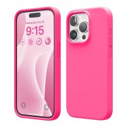 Силиконовый чехол iPhone 15 Pro Max Фуксия