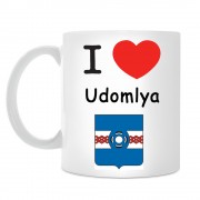 Кружка I love Удомля