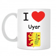 Кружка I love Уяр