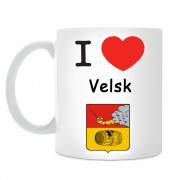 Кружка I love Вельск