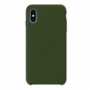 Силиконовый чехол Apple iPhone XR Темно - зеленый