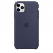 Силиконовый Чехол Apple iPhone XS Max темно-синий