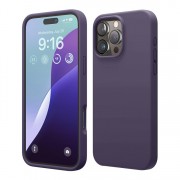 Силиконовый чехол iPhone 14 Pro Мax Тёмно - Фиолетовый