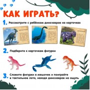 Развивающий набор фигурок динозавров для детей «Древний мир», животные, карточки, по методике Монтессори