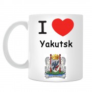 Кружка I love Якутск