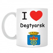Кружка I love Дегтярск
