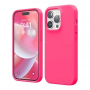 Силиконовый чехол Apple iPhone 11 Pro ярко-розовый
