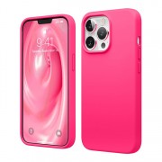 Силиконовый чехол Apple iPhone 13 Pro Max Фуксия
